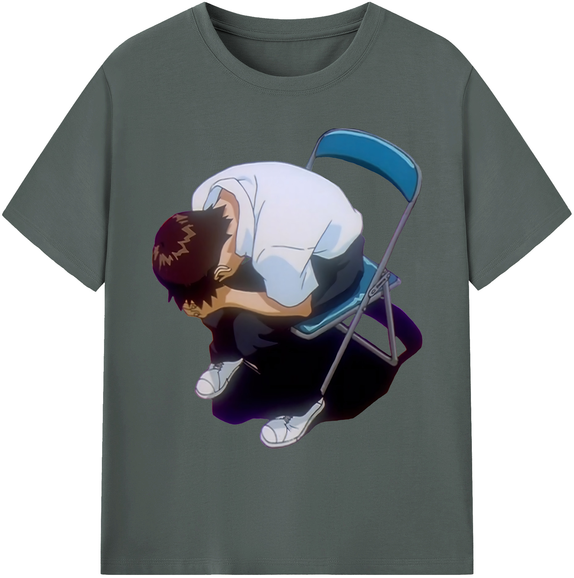 （画像用） EVA 新世紀エヴァンゲリオン 綿100％ メンズ半袖Tシャツ｜肌触りやわらか＆通気性
